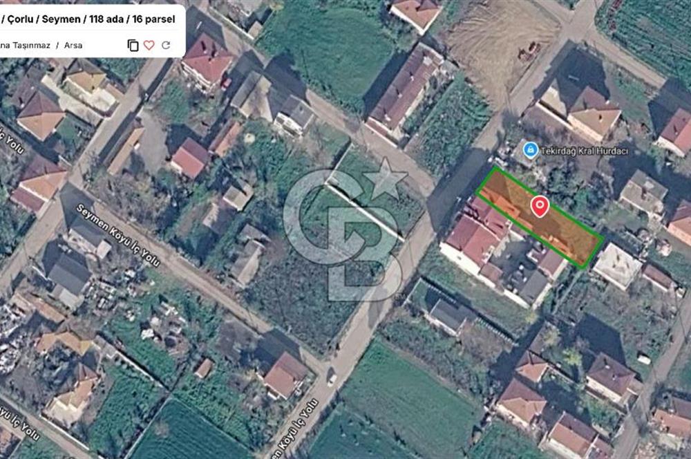 ÇORLU SEYMEN’de İMARLI YATIRIMA UYGUN SATILIK 540m2 ARSA