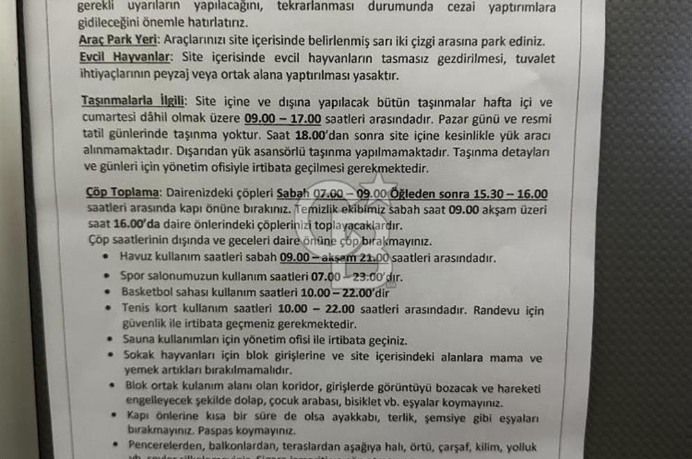 SOYAK OKSİJENDE EŞYALI KİRALIK 1+1 DAİRE