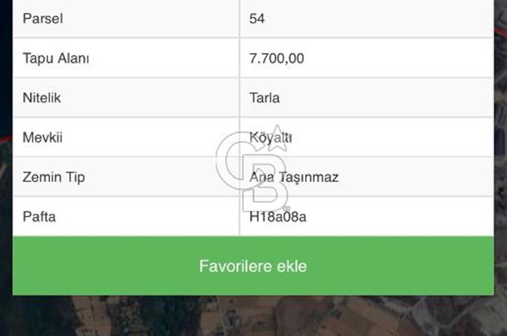 Biga Değirmencikte Deniz Manzaralı 7700 m2 Köy İmarlı Arsa