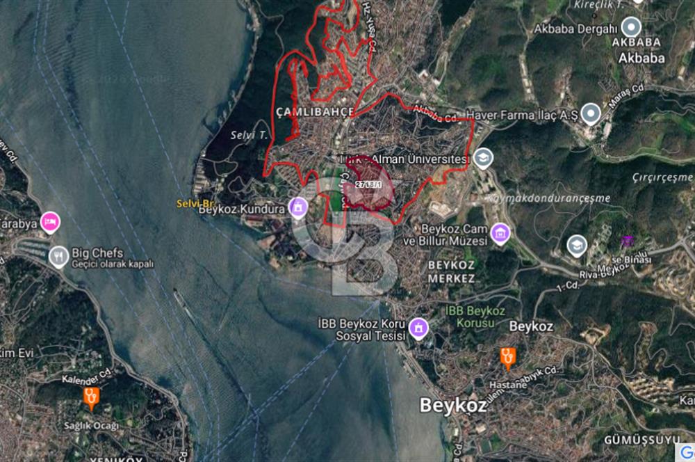 CB'DAN BEYKOZ ORTAÇEŞME, 138 M2, MÜSTAKİL, SATILIK ARSA
