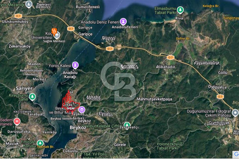 CB'DAN BEYKOZ ORTAÇEŞME, 138 M2, MÜSTAKİL, SATILIK ARSA