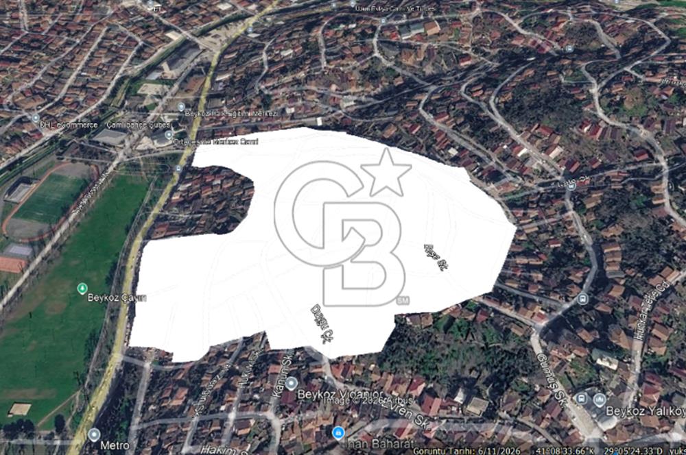 CB'DAN BEYKOZ ORTAÇEŞME, 138 M2, MÜSTAKİL, SATILIK ARSA