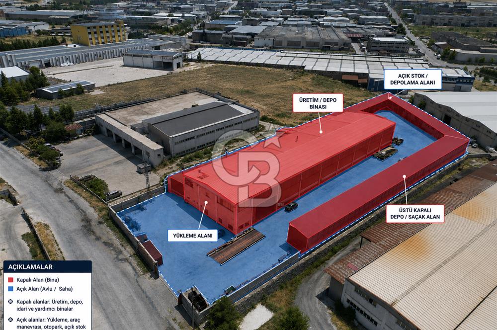 CB OPİA'DAN KARMA OSB'DE 6.308 m² TİCARİ GÜÇ ( SATILIK FABRİKA )