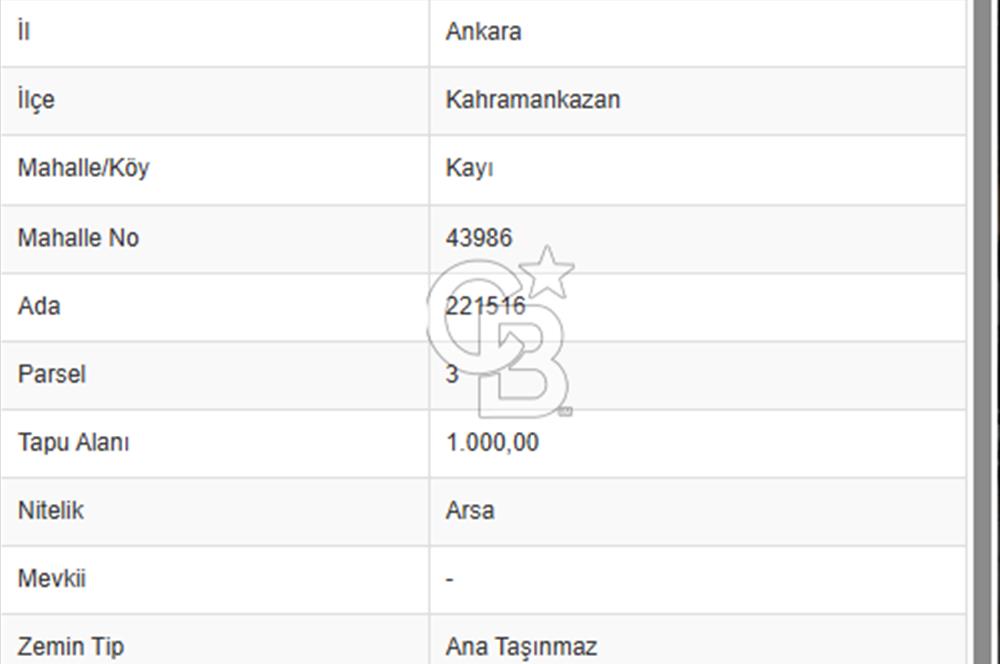 TEK TAPU ARSA - Konut İmarlı 0,20 Emsal Satılık Arsa