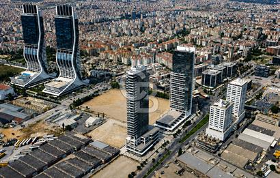 Bayraklı Novus Tower da Deniz Manzaralı Kiralık Yarım Kat Ofis 