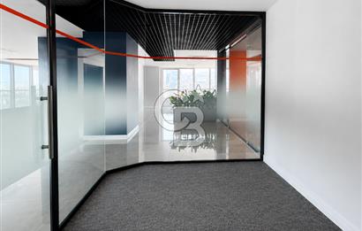 Bayraklı Novus Tower da Deniz Manzaralı Kiralık Yarım Kat Ofis 