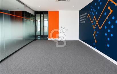 Bayraklı Novus Tower da Deniz Manzaralı Kiralık Yarım Kat Ofis 