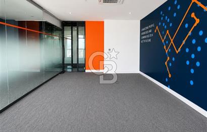 Bayraklı Novus Tower da Deniz Manzaralı Kiralık Yarım Kat Ofis 