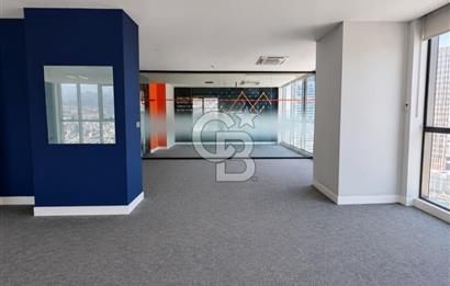 Bayraklı Novus Tower da Deniz Manzaralı Kiralık Yarım Kat Ofis 