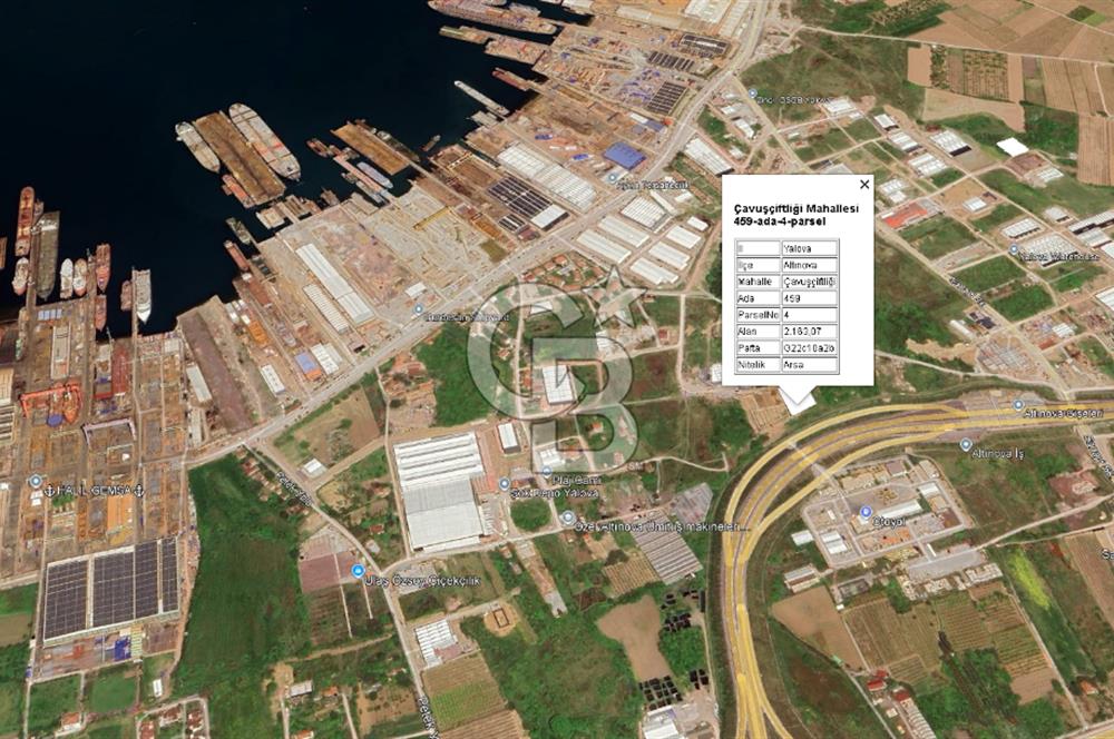 YALOVA ALTINOVA TERSANELER BÖLGESİNDE SATILIK 560 M2DEPO HANGAR!