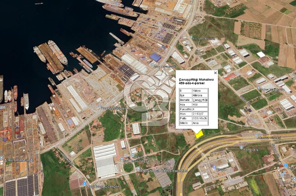 YALOVA ALTINOVA TERSANELER BÖLGESİNDE SATILIK 560 M2DEPO HANGAR!