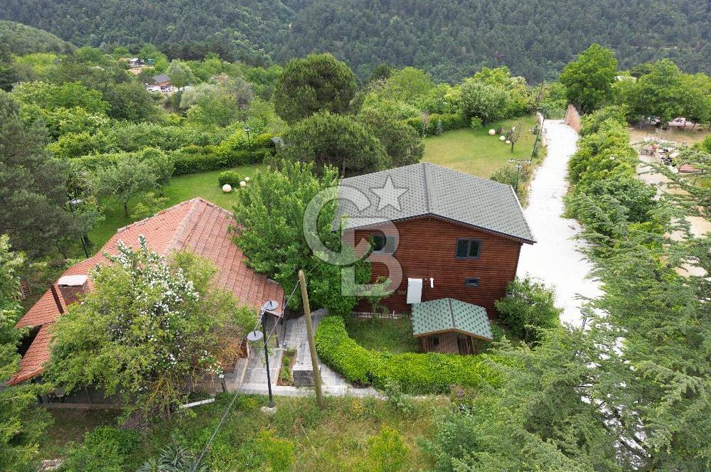 BURSA, ULUDAĞ YOLU ÜZERİNDE SATILIK AHŞAP DAĞ EVLERİ