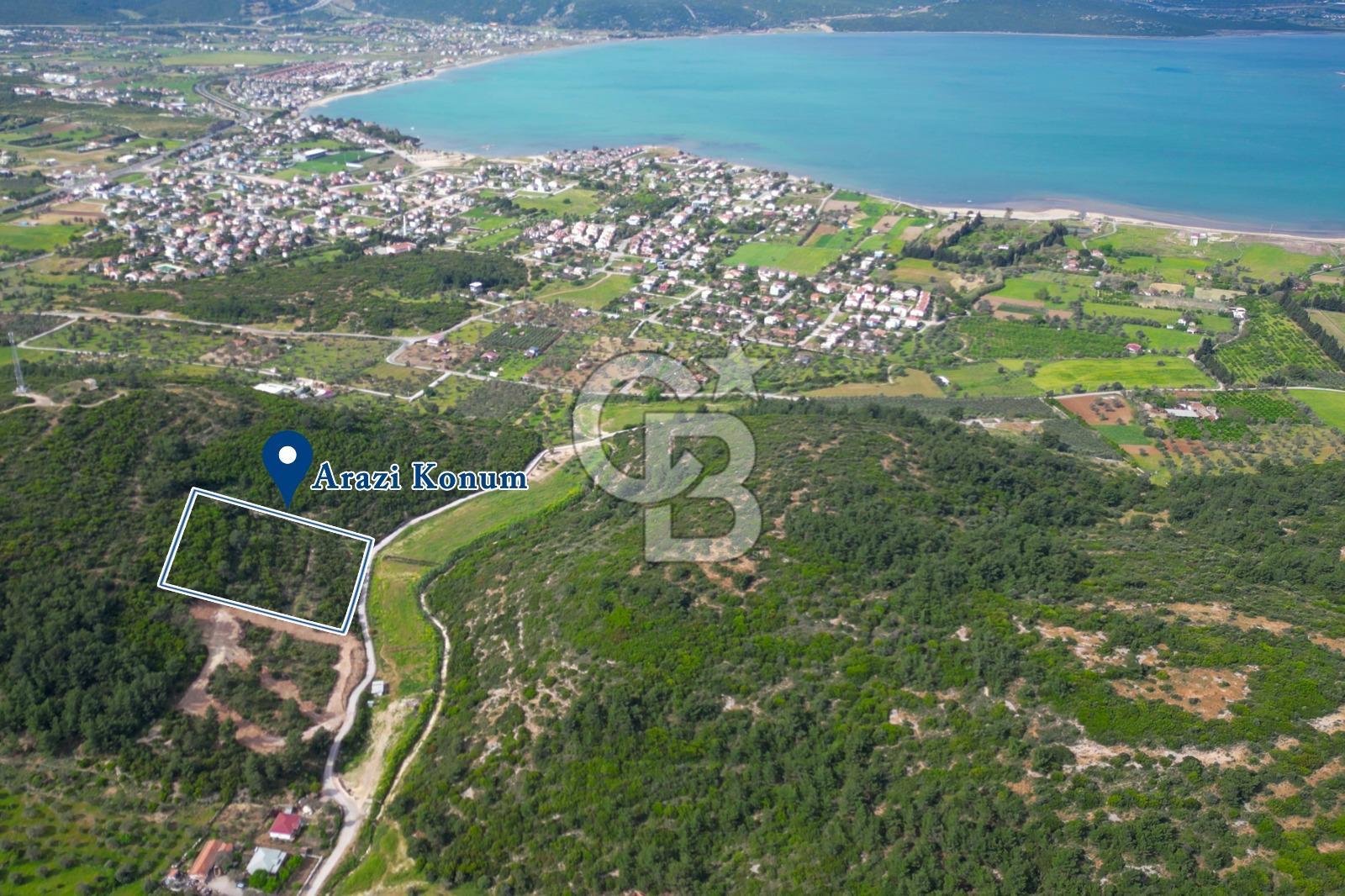 Urla Torasan’da Asfalt Cepheli, Deniz Manzaralı Eşsiz Arazi