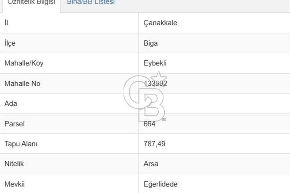 BİGA EYBEKLİ KÖY İÇİ, 2.5 KAT VİLLA İMARLI, MÜSTAKİL PARSEL