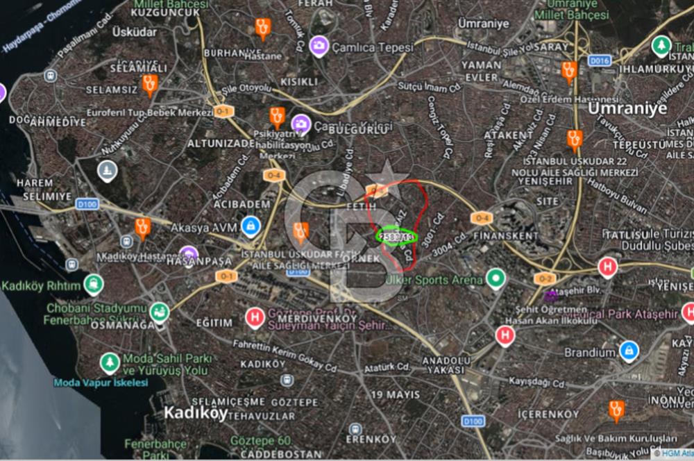 ATAŞEHİR ESATPAŞA ZİYAPAŞA CADDESİNDE 39 M2 KONUT İMARLI ARSA