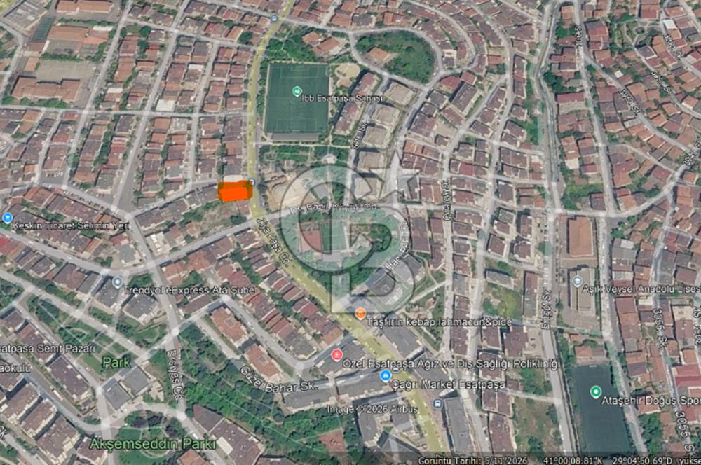 ATAŞEHİR ESATPAŞA ZİYAPAŞA CADDESİNDE 39 M2 KONUT İMARLI ARSA