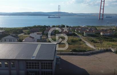 ÇANAKKALE LAPSEKİDE BOĞAZ VE KÖPRÜ MANZARALI VİLLA İMARLI ARSA