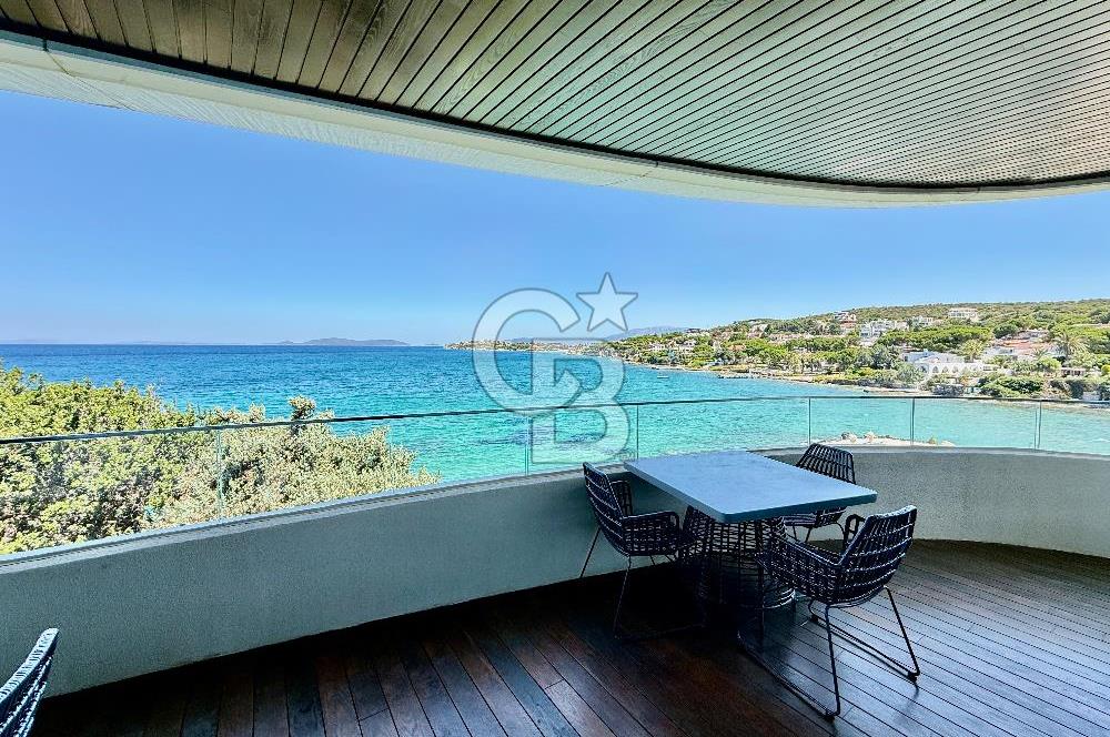 FOLKART ARDIÇ ÇEŞME ÖZEL PLAJI OLAN FULL DENİZ MANZARALI ULTRA LÜKS KİRALIK 2+1 DAİRE