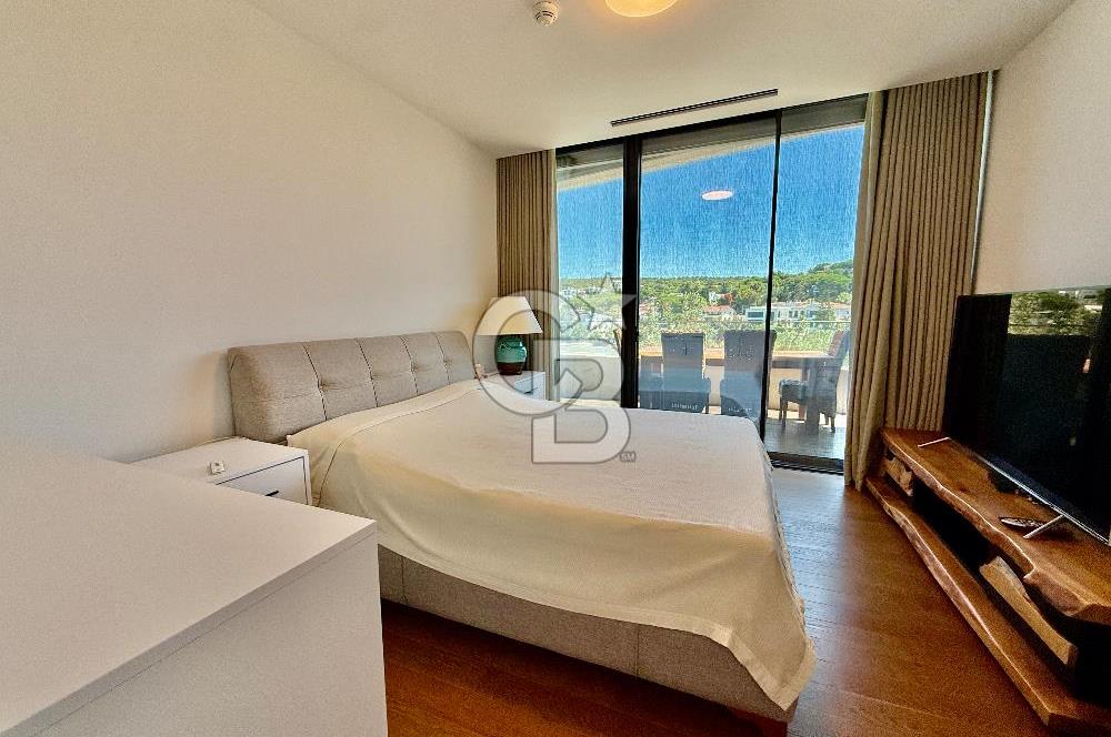 FOLKART ARDIÇ ÇEŞME ÖZEL PLAJI OLAN FULL DENİZ MANZARALI ULTRA LÜKS KİRALIK 2+1 DAİRE