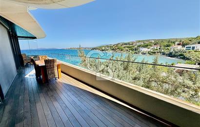 FOLKART ARDIÇ ÇEŞME ÖZEL PLAJI OLAN FULL DENİZ MANZARALI ULTRA LÜKS KİRALIK 2+1 DAİRE