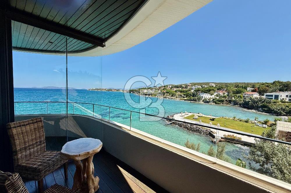 FOLKART ARDIÇ ÇEŞME ÖZEL PLAJI OLAN FULL DENİZ MANZARALI ULTRA LÜKS KİRALIK 2+1 DAİRE