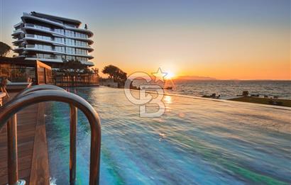 FOLKART ARDIÇ ÇEŞME ÖZEL PLAJI OLAN FULL DENİZ MANZARALI ULTRA LÜKS KİRALIK 2+1 DAİRE