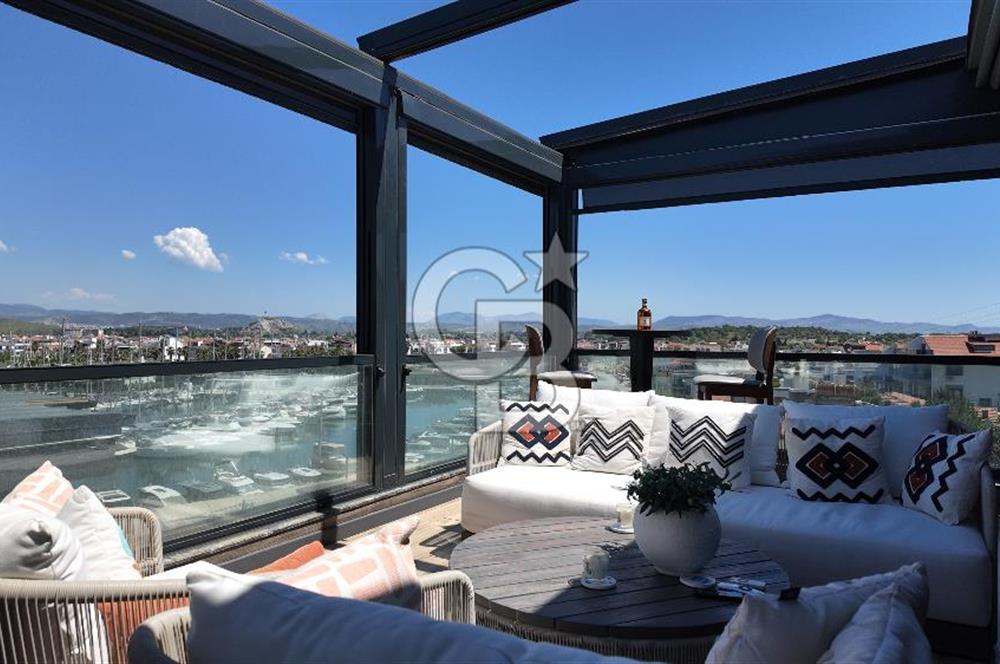 Teos Marina Karşısı 4 Katlı 3+1 Lüks Villa, Havuzlu, Manzaralı