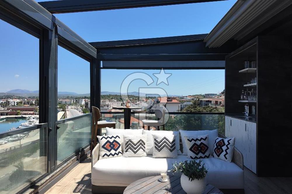Teos Marina Karşısı 4 Katlı 3+1 Lüks Villa, Havuzlu, Manzaralı