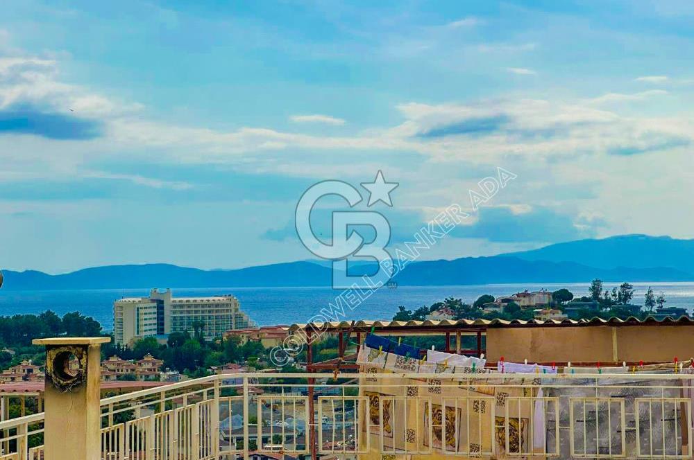 Kuşadası Kadınlar Denizi'nde Satılık 3+1 Deniz Manzaralı Villa