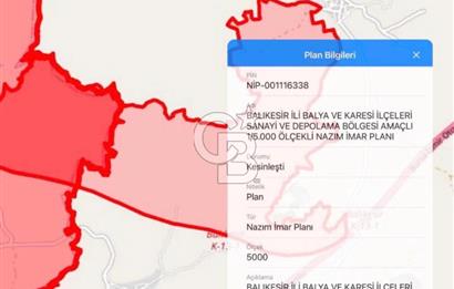 FIRSAT BİGA HARMANLI’DA ÇİFT YOL CEPHELİ 2.600 m2 YATIRIMLIK TARLA