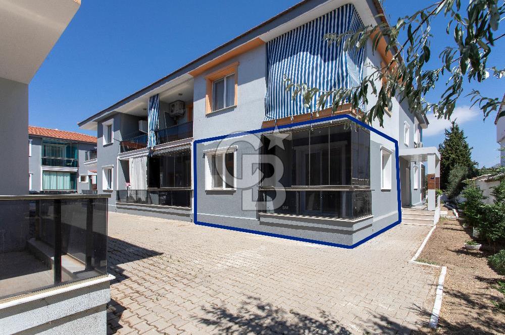 Foça Bağarası Hacıveli Mah. Satılık 2+1 Bahçe Katı Daire
