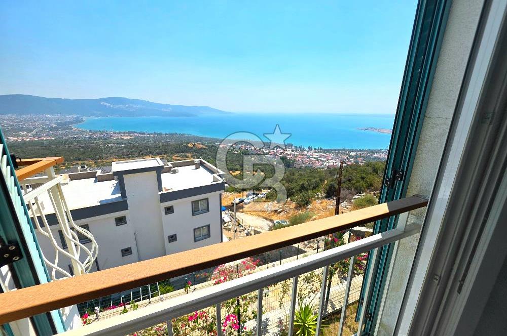 DİDİM AKBÜK FUL DENİZ  MANZARALI HAVUZ VE ŞEHİR MANZARALI 2+1 DAİRE