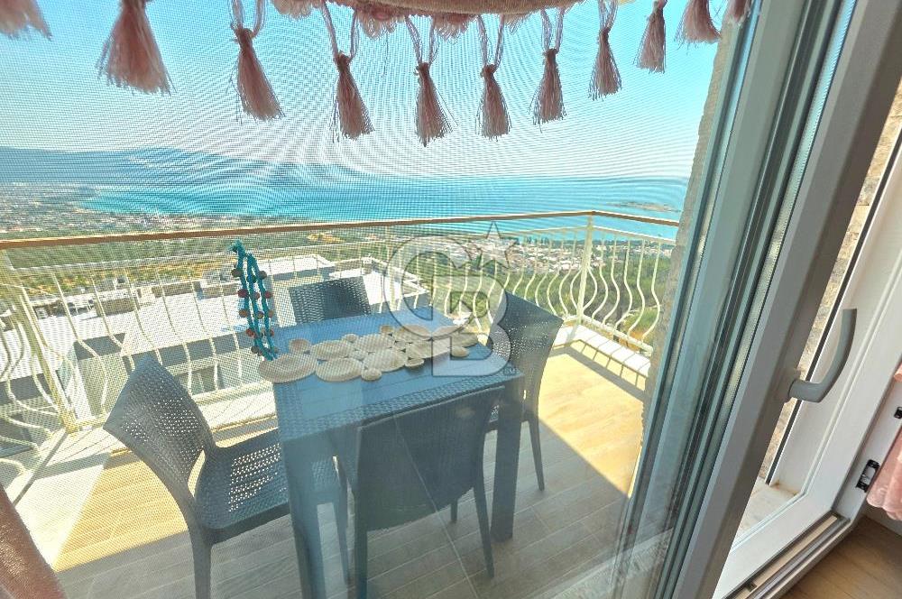 DİDİM AKBÜK FUL DENİZ  MANZARALI HAVUZ VE ŞEHİR MANZARALI 2+1 DAİRE