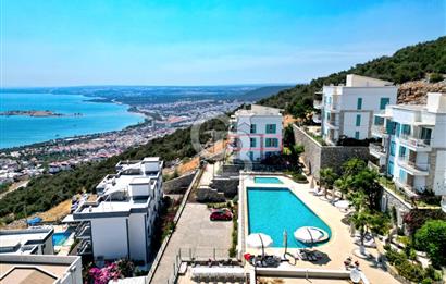 DİDİM AKBÜK FUL DENİZ  MANZARALI HAVUZ VE ŞEHİR MANZARALI 2+1 DAİRE