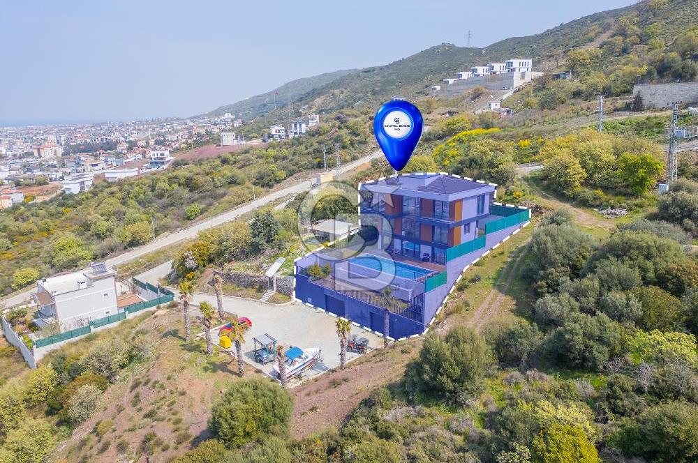 GÜZELBAHÇE'DE DENİZ MANZARALI 4+2 MÜSTAKİL SATILIK LÜKS VİLLA