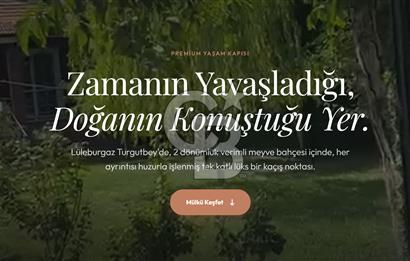 Kırklareli Lüleburgaz Turgutbey Köyü'nde Doğayla İç İçe, Geniş Bahçeli Müstakil Yaşam