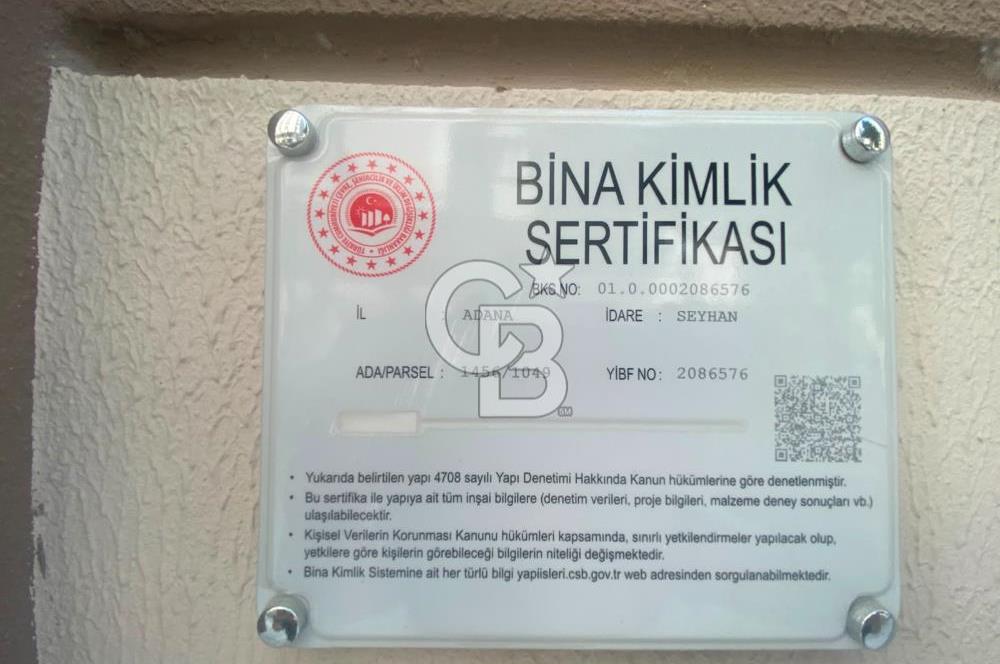 Adana Cemalpaşa Cevat Yurdakul da Satılık 3 Cephe Yeni 3+1 Lüks