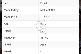 Polatlı Mehmet Akif Mahallesinde Satılık Konut İmarlı Arsa - 6 - 360374