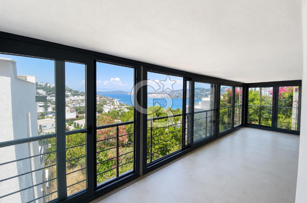 Bodrum Gündoğan Satılık Komple Deniz Manzaralı Villa