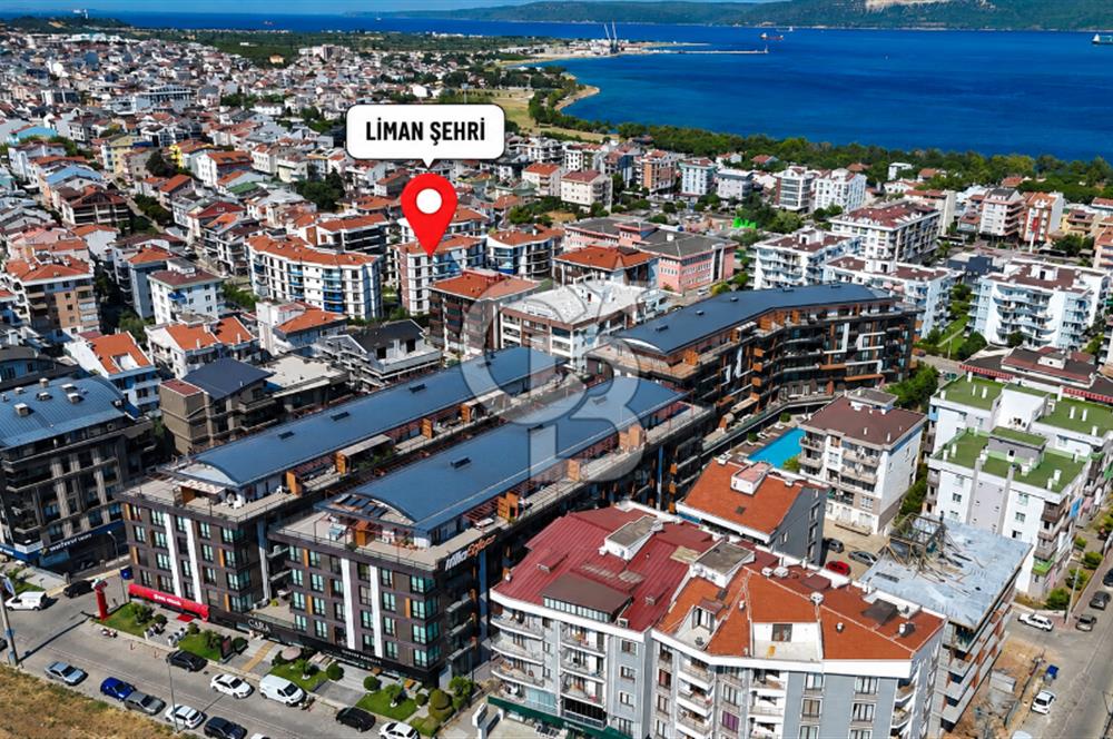 ÇANAKKALE KEPEZ LİMAN ŞEHRİ'NDE KAPALI MUTFAK 2+1 SATILIK DAİRE