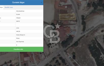 CB Vizyon Tevfik Baştürk'ten Gökçek Köyünde Satılık Arsa