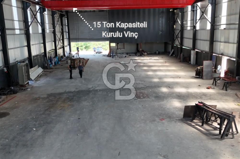 KAYTAZDEREDE 250 KW TRAFOLU 15 TON VİNÇLİ SATILIK FABRİKA
