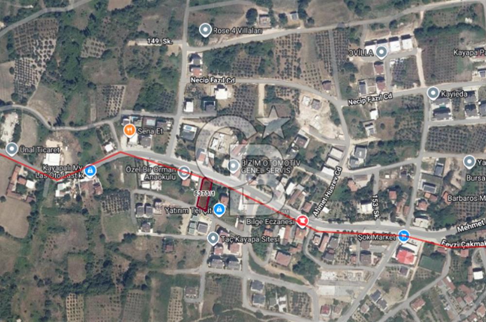 KAYAPADA SANAYİYE ÇOK YAKIN CADDEYE CEPHELİ 831 M2 KİRALIK ARSA