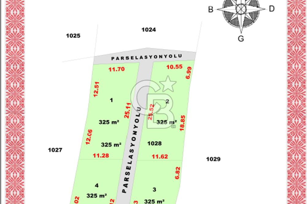 SATILIK HAYRABOLU KADRİYE 4 ADET 325m2 TARLA HİSSESİ