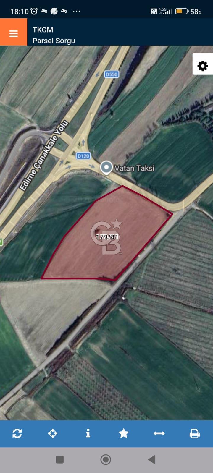 ÇANAKKALE GELİBOLU KAVAK SATILIK TARLA / BAĞ