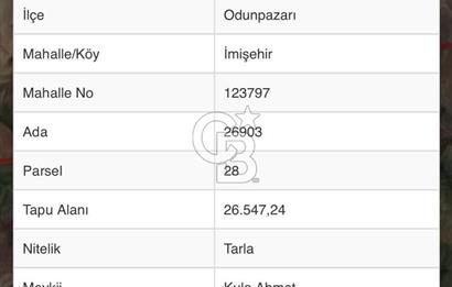 CB CITY'DEN İMİŞEHİR'DE SATILIK TARLA