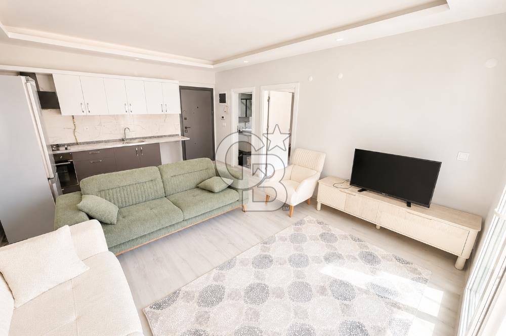 KİRALIK | Seyrek'te Havuz Cepheli, Eşyalı, 1 + 1 Daire