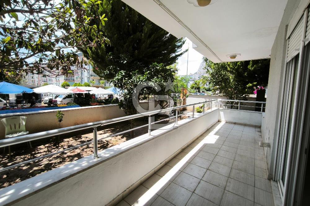 Hurma satılık 1+1 bahçe katı (önü açık)havuzlu