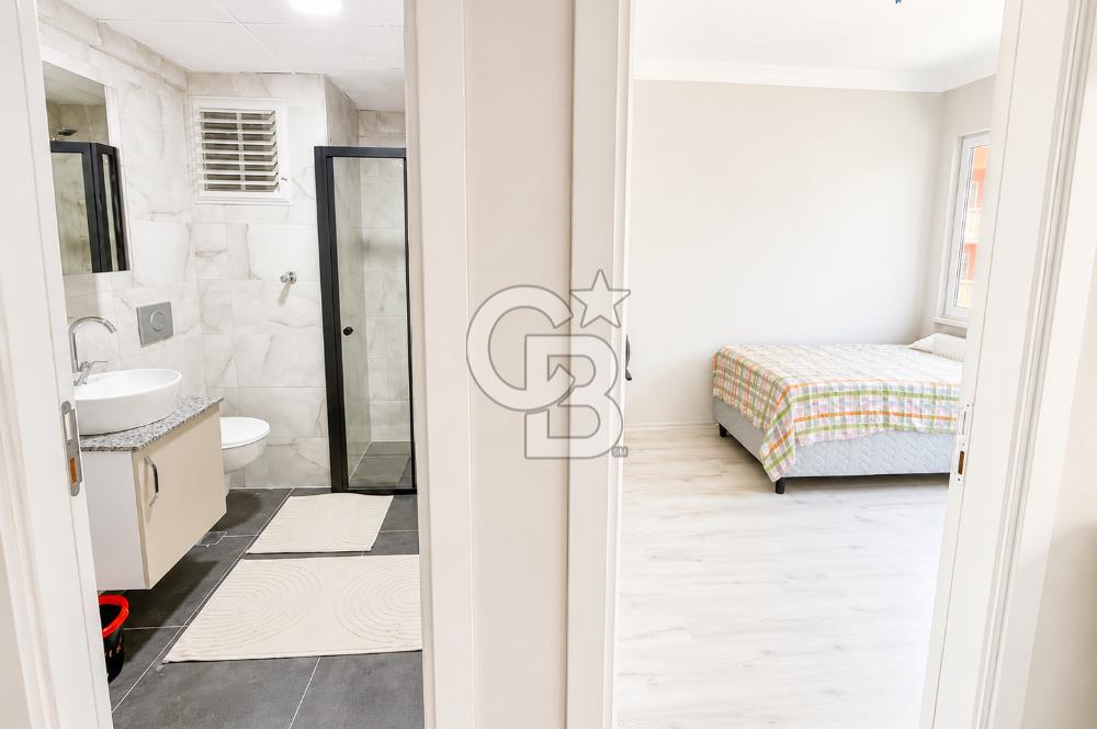 KİRALIK | Seyrek'te Havuz Cepheli, Eşyalı, 1 + 1 Daire