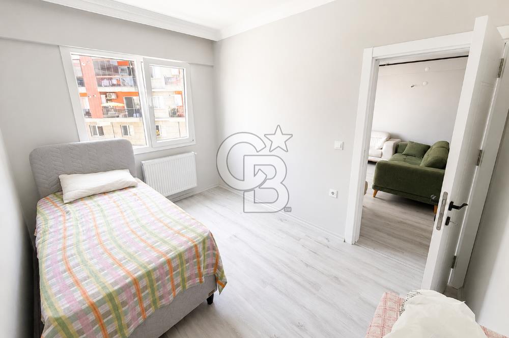 KİRALIK | Seyrek'te Havuz Cepheli, Eşyalı, 1 + 1 Daire